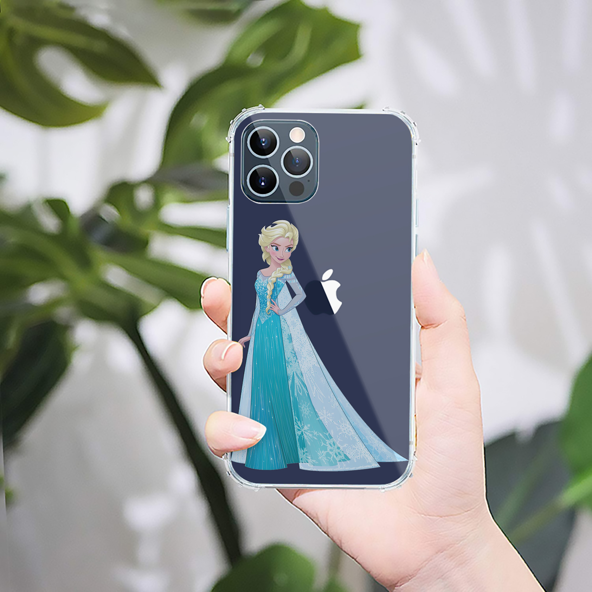 （画像用） アナと雪の女王 アンナ エルサ Frozen Anna Elsa 【iPhone 12シリーズ対応】透明スマホケース（クリアソフトケース）